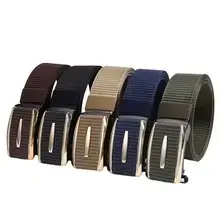 Men's Black Embroidered Belt with Rose Gold Buckle — feature 25