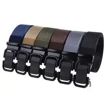 Men's Black Embroidered Belt with Rose Gold Buckle — feature 31