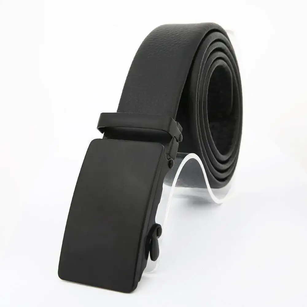 Men's Black Embroidered Belt with Rose Gold Buckle - Image 18
