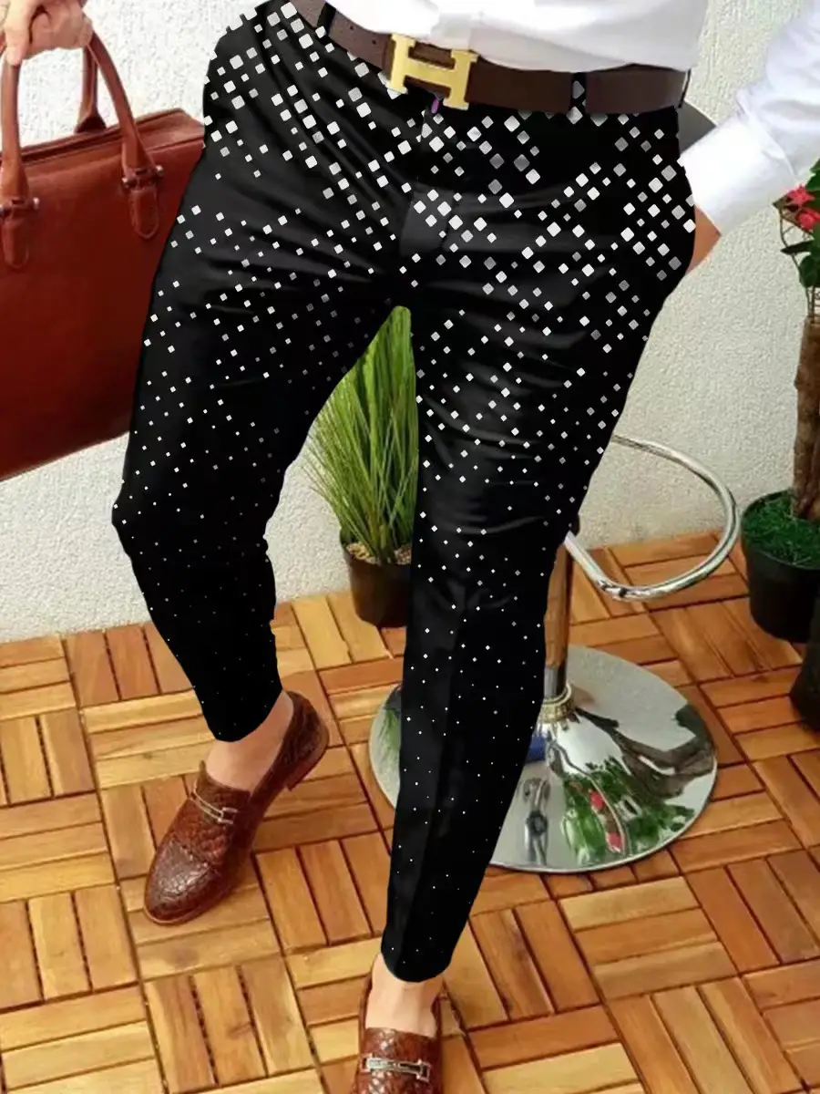 2023 Men Printed Micro-elastic Leggings Mid Waist Casual — feature 10