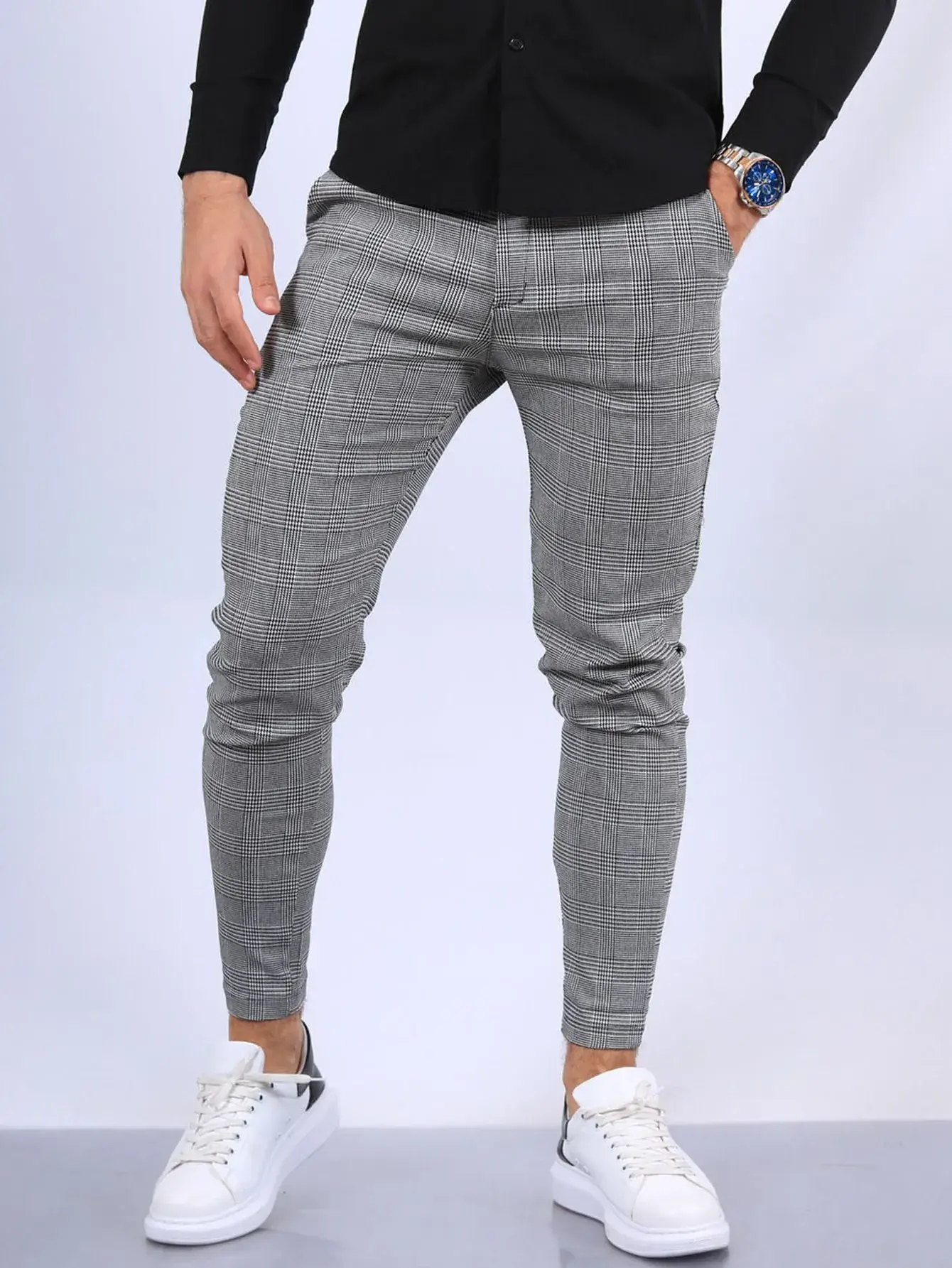 2023 Men Printed Micro-elastic Leggings Mid Waist Casual - Image 21