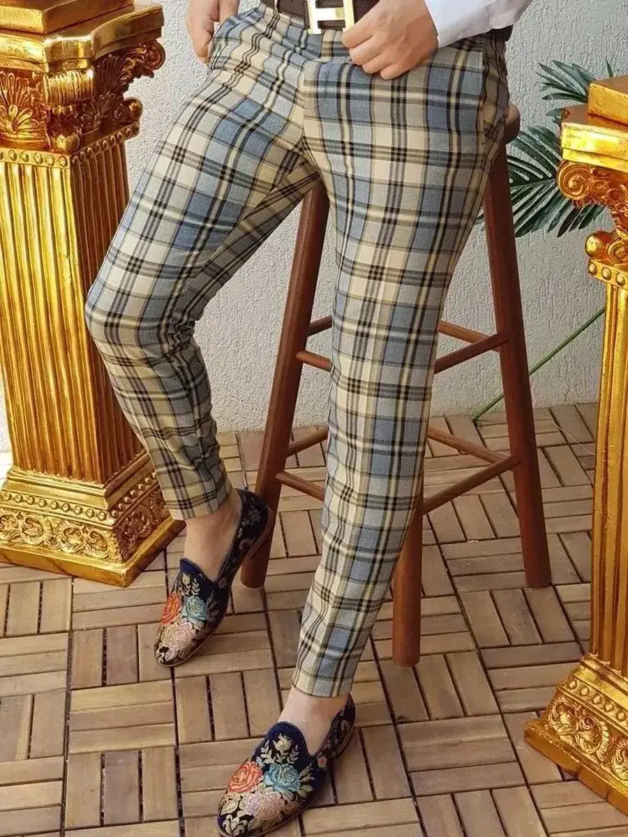2023 Men Printed Micro-elastic Leggings Mid Waist Casual - Image 24