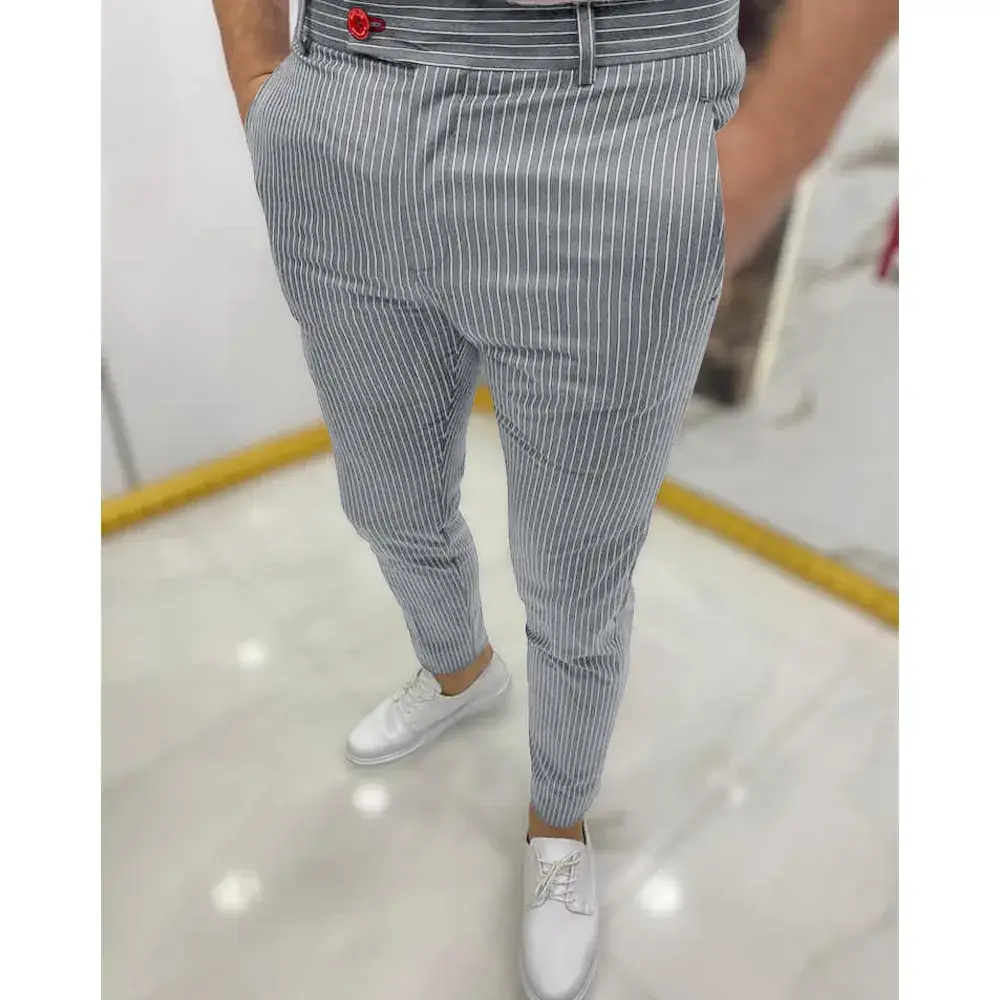 2023 Men Printed Micro-elastic Leggings Mid Waist Casual - Image 26