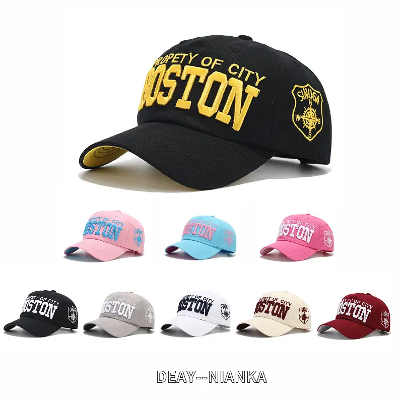 2024 Korean Style Men Women Peaked Cap Stereo Embroidered Blue - Image 10