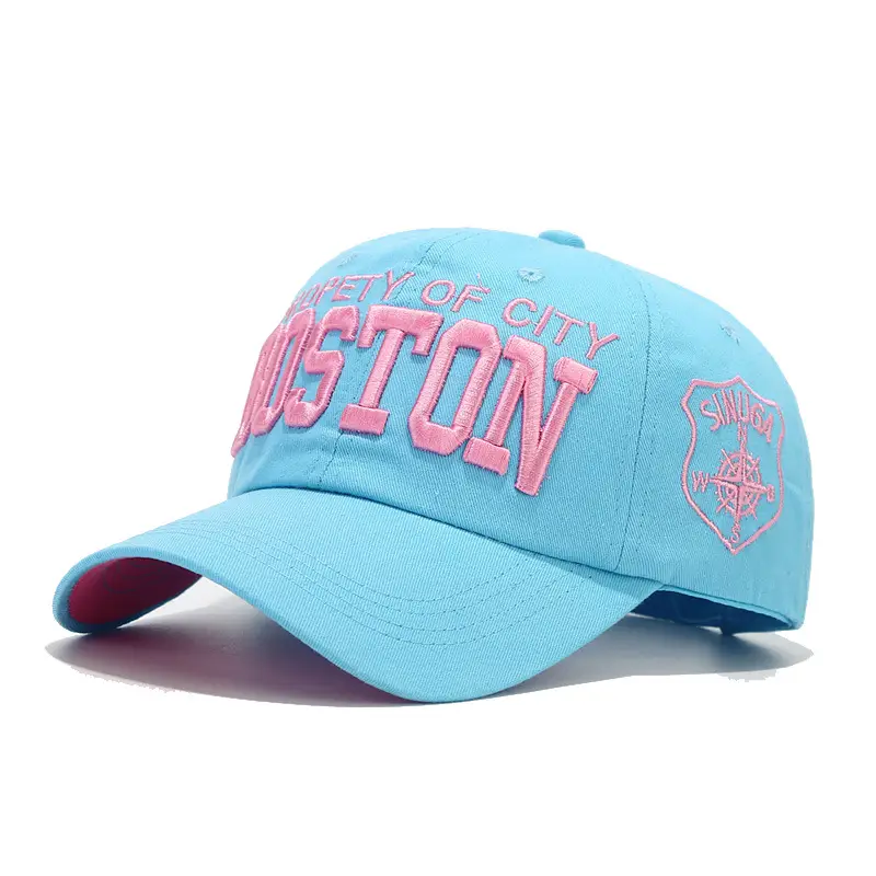 2024 Korean Style Men Women Peaked Cap Stereo Embroidered Blue - Image 5