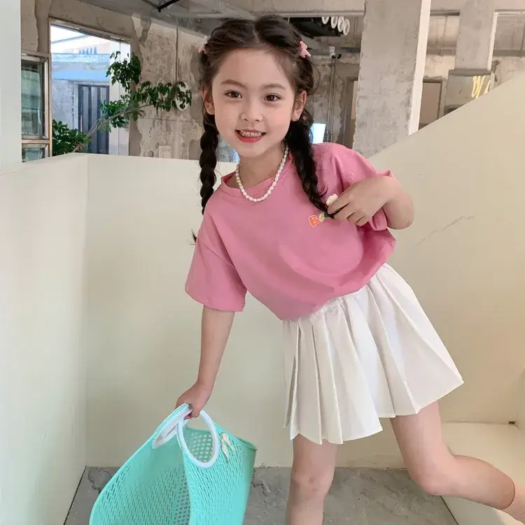 Girls Pink Wings Short Sleeve T-Shirt - Image 4