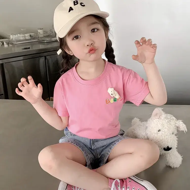 Girls Pink Wings Short Sleeve T-Shirt - Image 5
