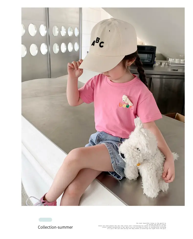 Girls Pink Wings Short Sleeve T-Shirt — feature 11