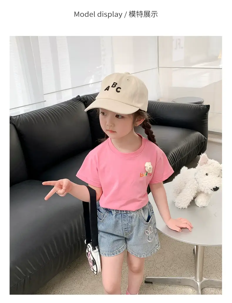 Girls Pink Wings Short Sleeve T-Shirt — feature 7