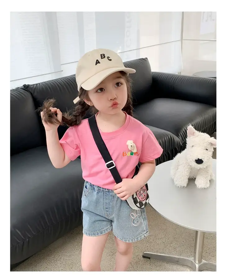 Girls Pink Wings Short Sleeve T-Shirt — feature 8