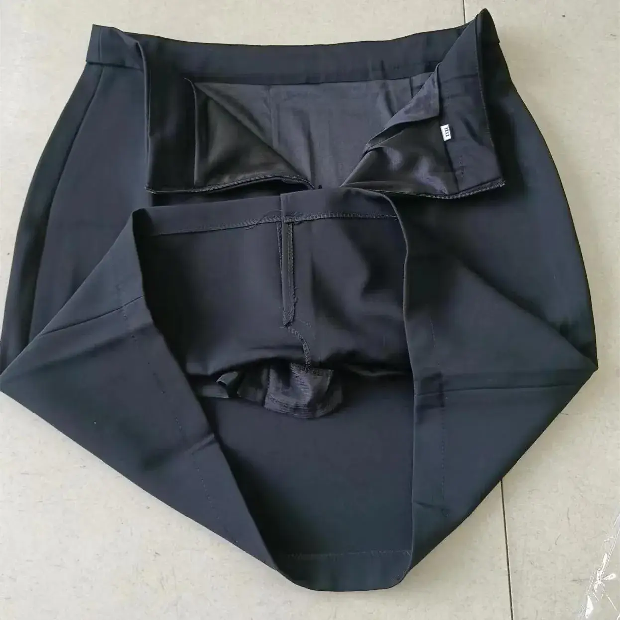 Spring Black Reticulated Hip Skirt High Waist Slimming Mid-length Women's Skirt - Image 5