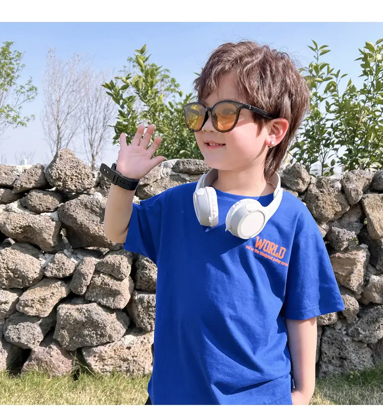 Boys Printed T-Shirt White Earth World Map Design — feature 31