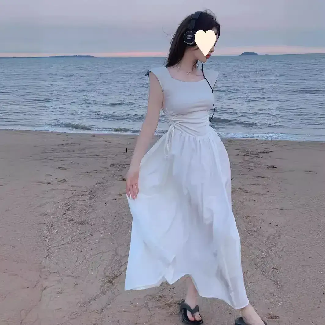 White French Style Summer Dress for Women - Image 6