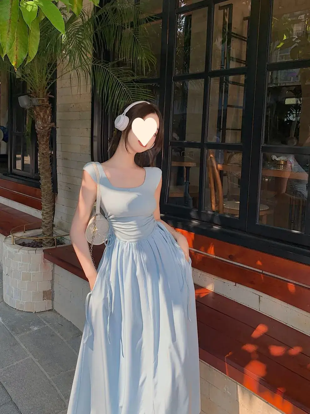 商品详情图_辣妹背心连衣裙女装夏季2023新款收腰拼接方领裙