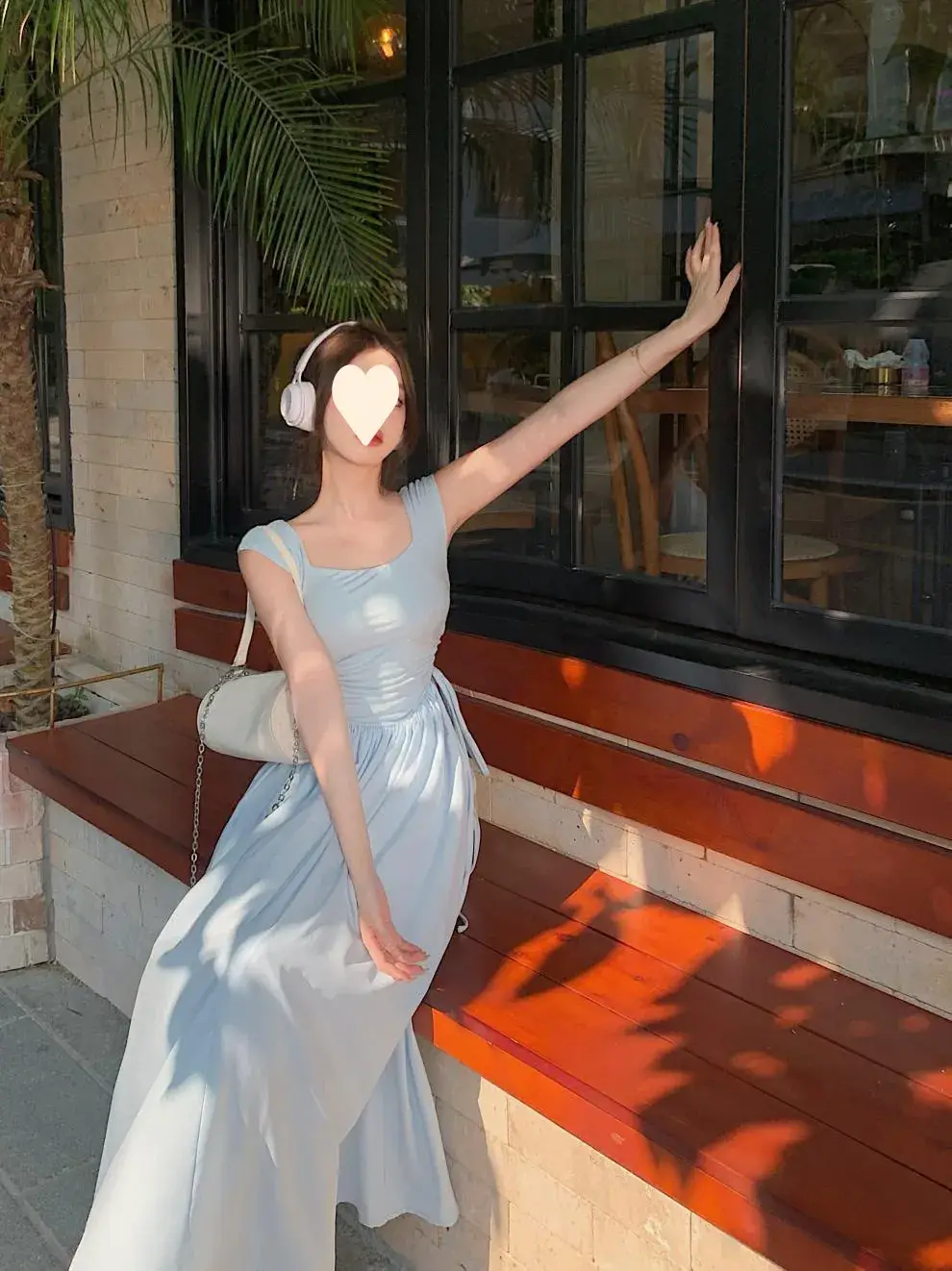 商品详情图_辣妹背心连衣裙女装夏季2023新款收腰拼接方领裙