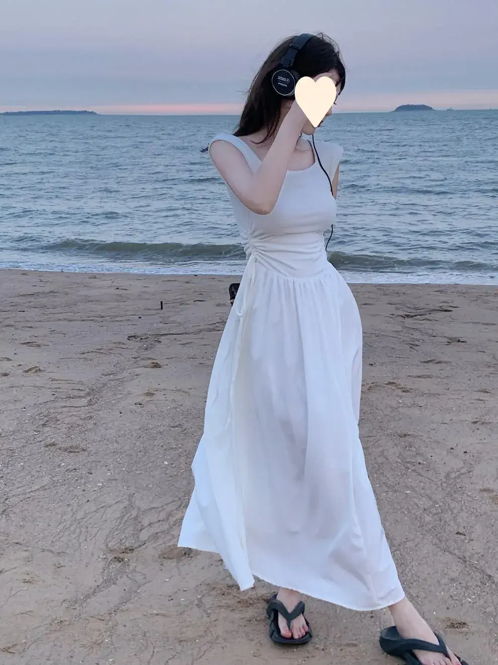 商品详情图_辣妹背心连衣裙女装夏季2023新款收腰拼接方领裙