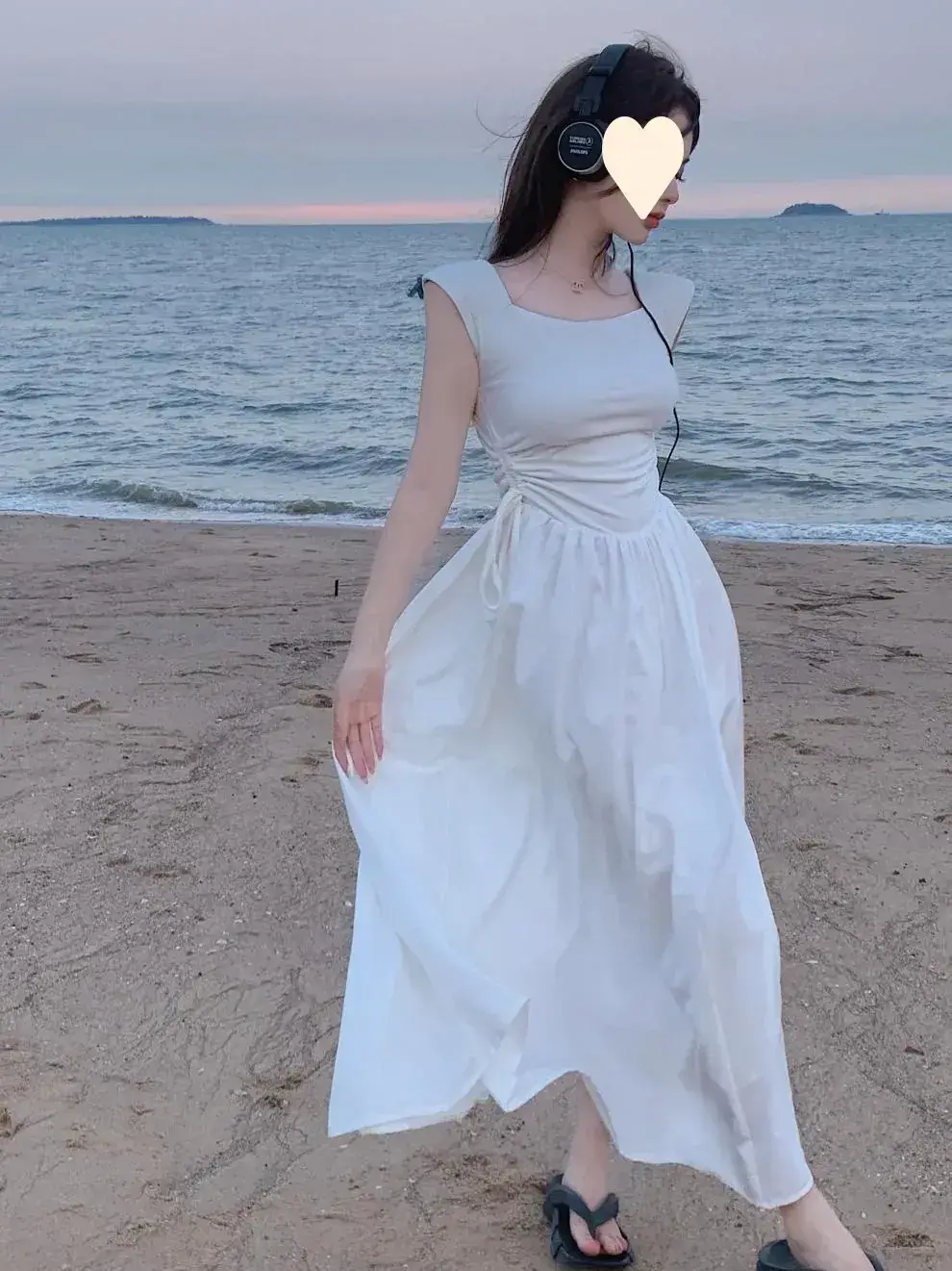 商品详情图_辣妹背心连衣裙女装夏季2023新款收腰拼接方领裙