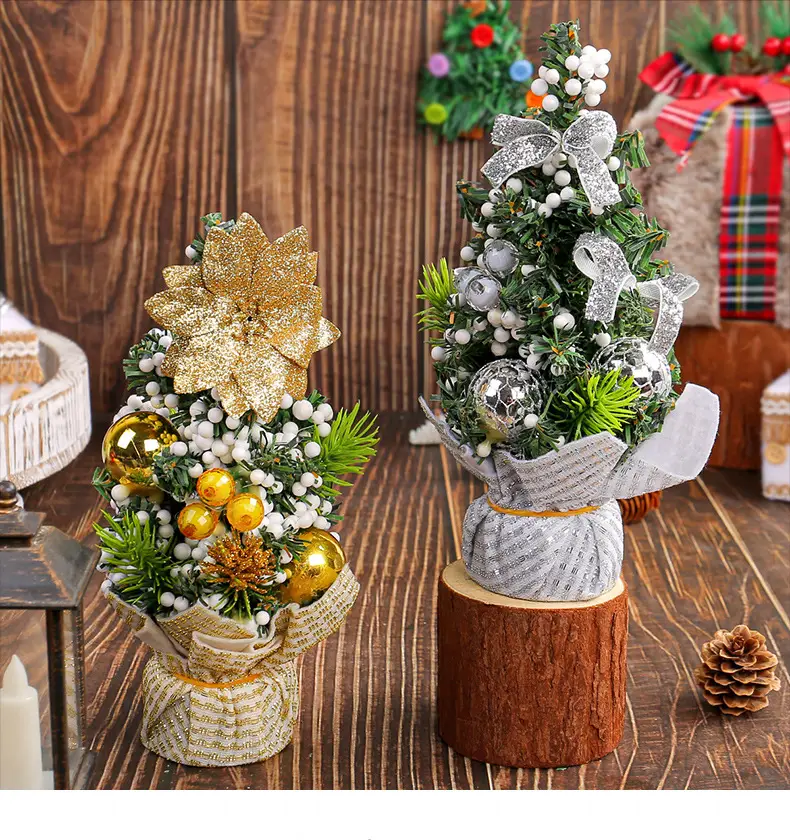 Mini Christmas Tree Decor 64g White Green 394cm — feature 10