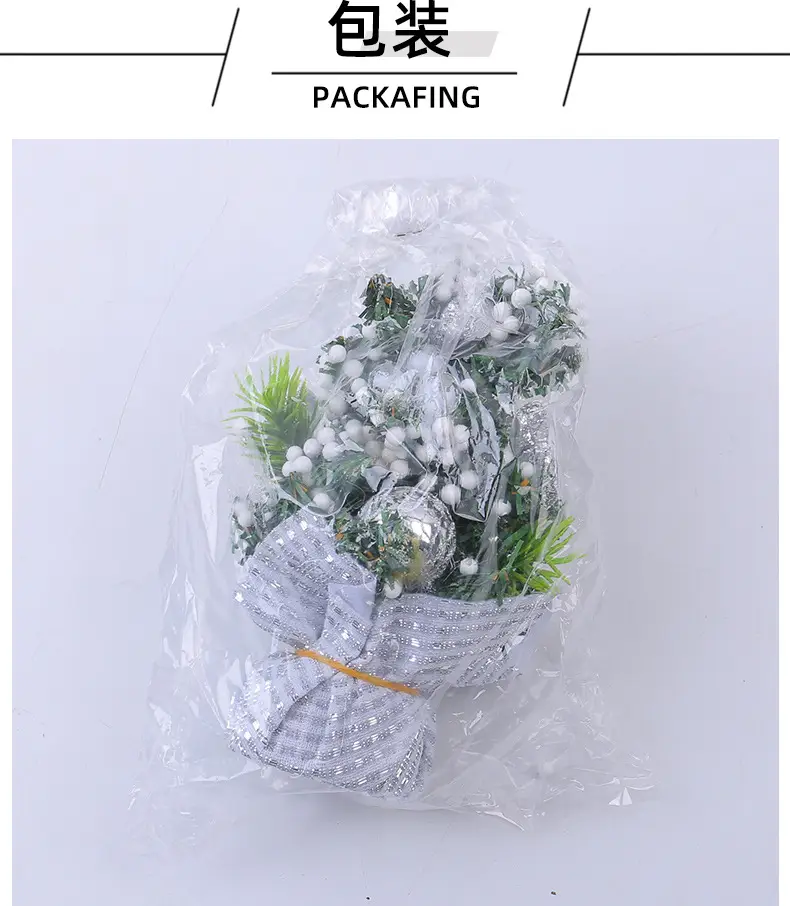 Mini Christmas Tree Decor 64g White Green 394cm — feature 17