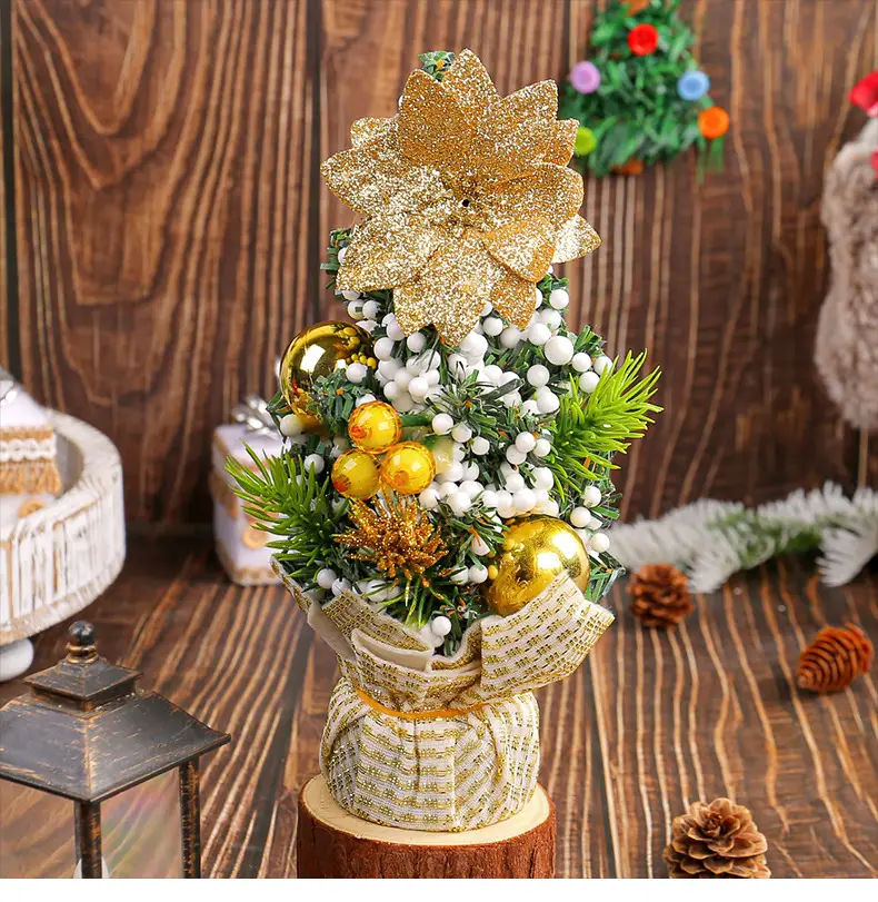 Mini Christmas Tree Decor 64g White Green 394cm — feature 8