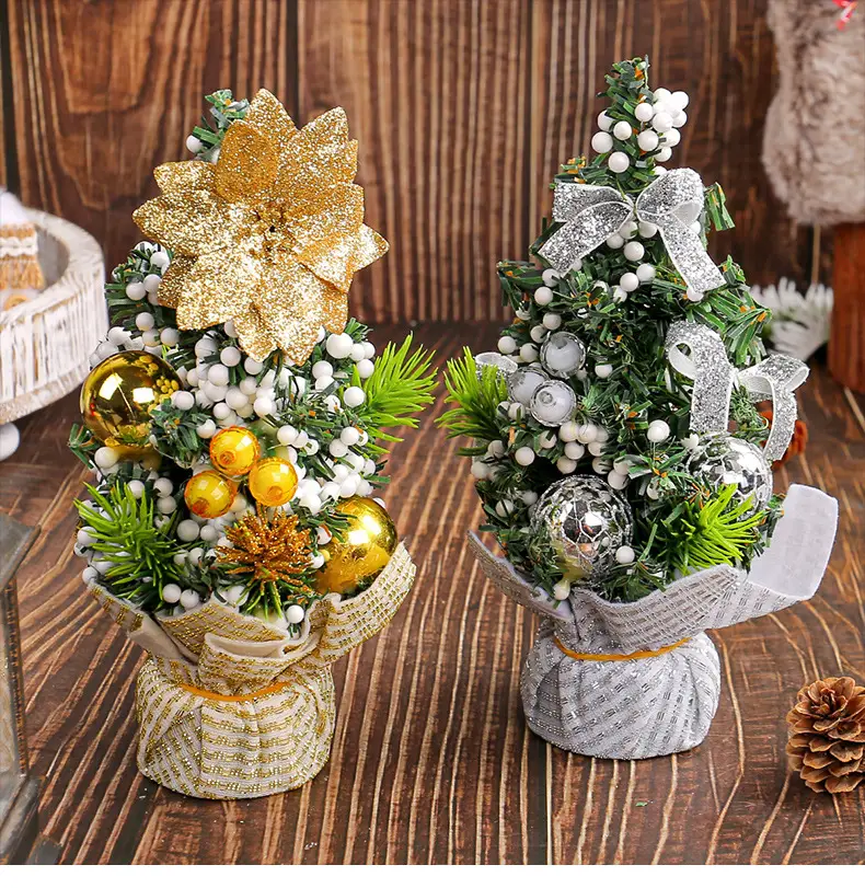 Mini Christmas Tree Decor 64g White Green 394cm — feature 9