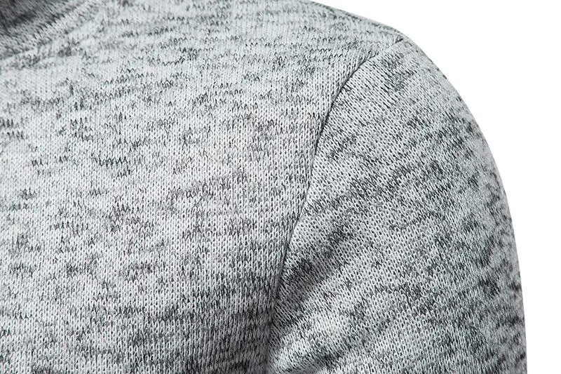 Men's 2023 Slim Fit Turtleneck Sweater with Placket Zipper — feature 12