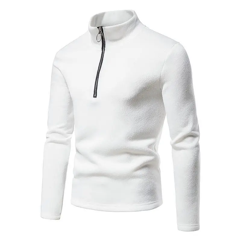 Men's 2023 Slim Fit Turtleneck Sweater with Placket Zipper — feature 17