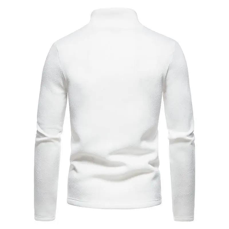 Men's 2023 Slim Fit Turtleneck Sweater with Placket Zipper — feature 18