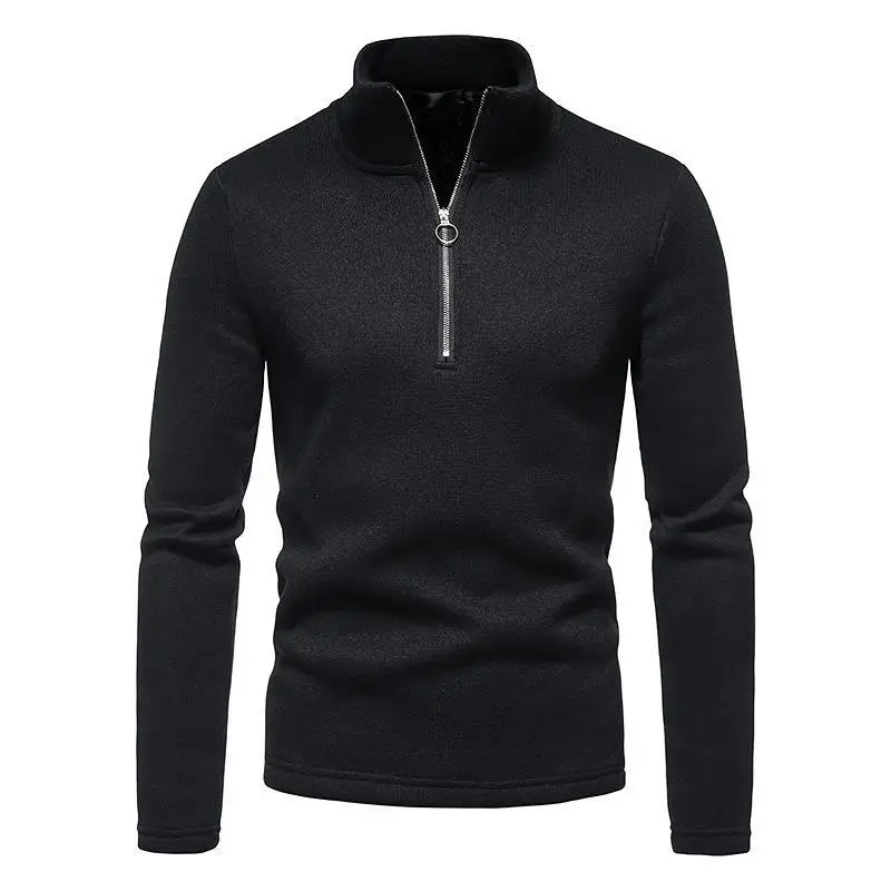 Men's 2023 Slim Fit Turtleneck Sweater with Placket Zipper — feature 19