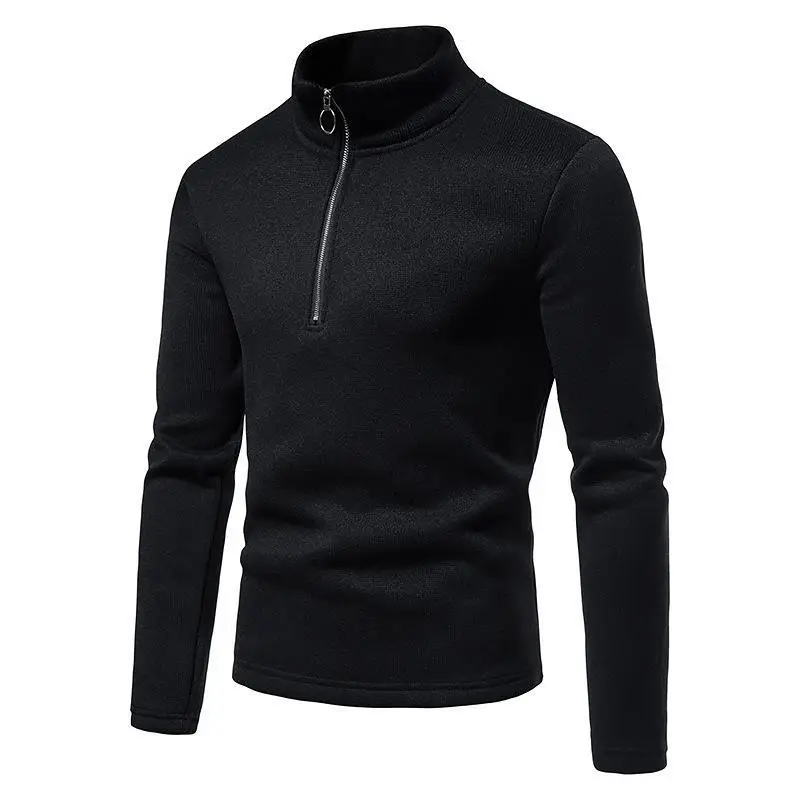 Men's 2023 Slim Fit Turtleneck Sweater with Placket Zipper — feature 20
