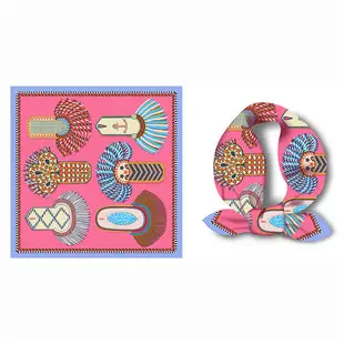 New Twill Silk Muslim Headscarf Scarf Women Red Patterned — feature 13