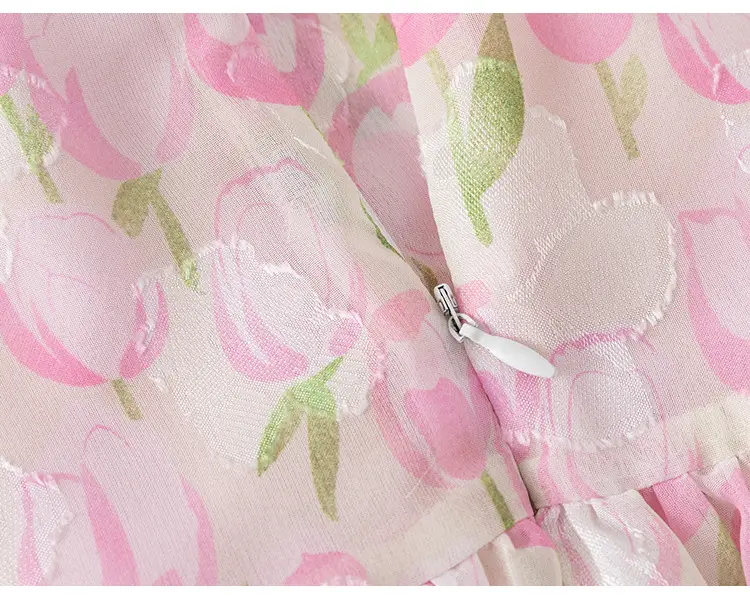 Pink Floral Princess Dress for Girls Summer — feature 21
