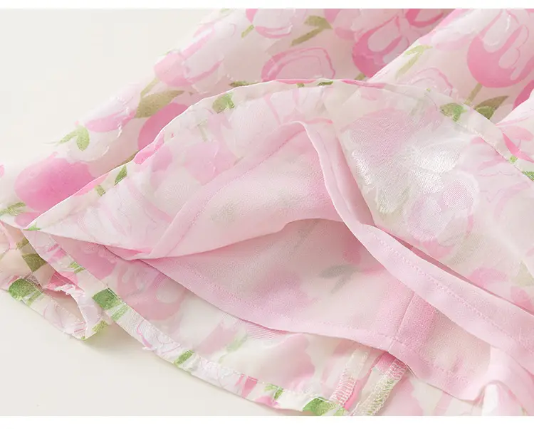 Pink Floral Princess Dress for Girls Summer — feature 22