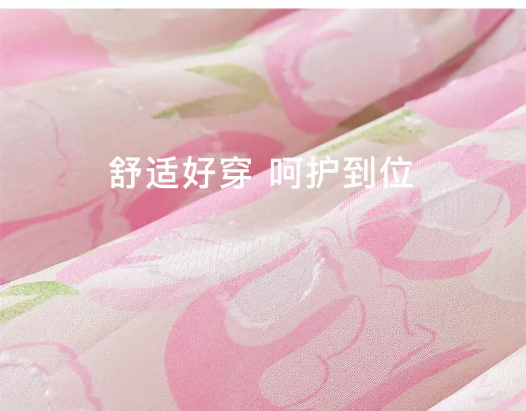 Pink Floral Princess Dress for Girls Summer — feature 7