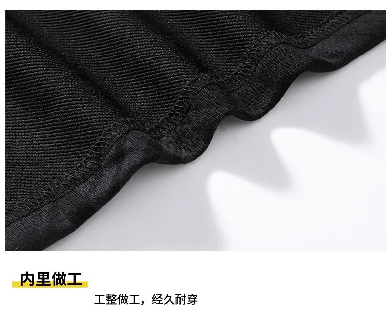 Black Printed Loose Fit T-Shirt for Men Women Plus Size — feature 16