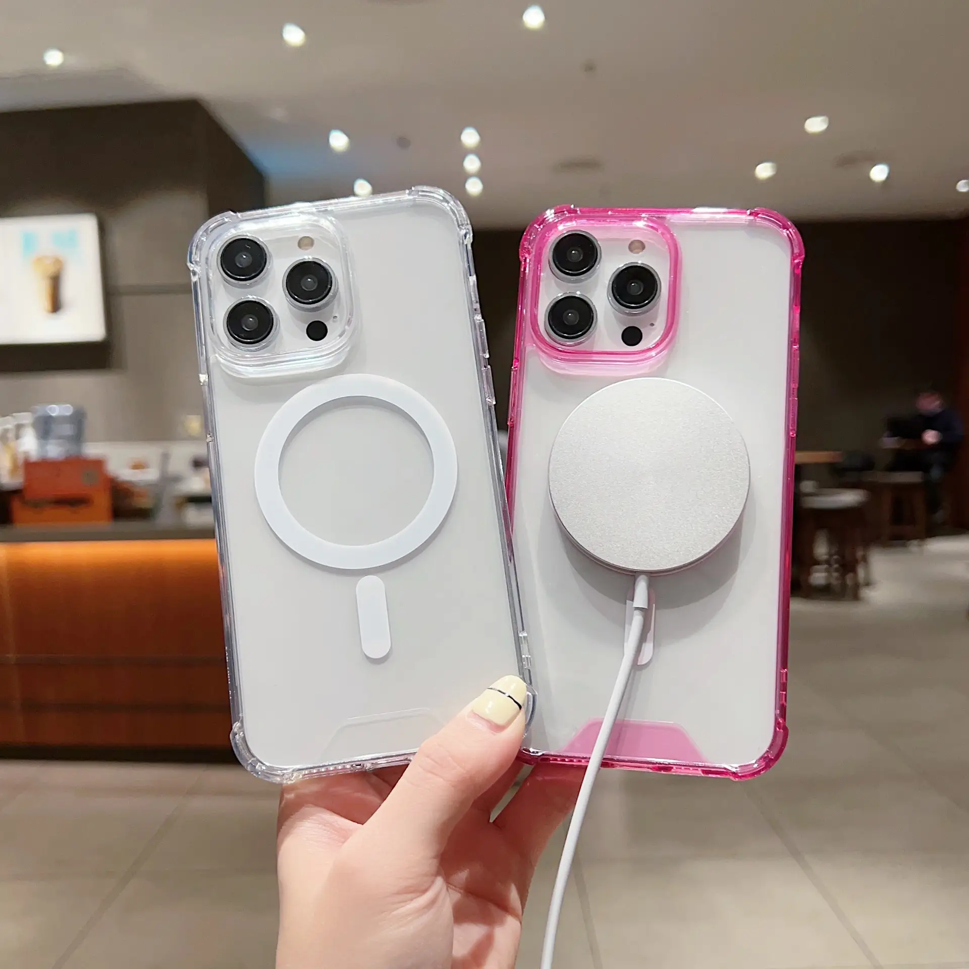 Magnetic Phone Case for iPhone 17Promax 16 Acrylic Anti-Fall — feature 3