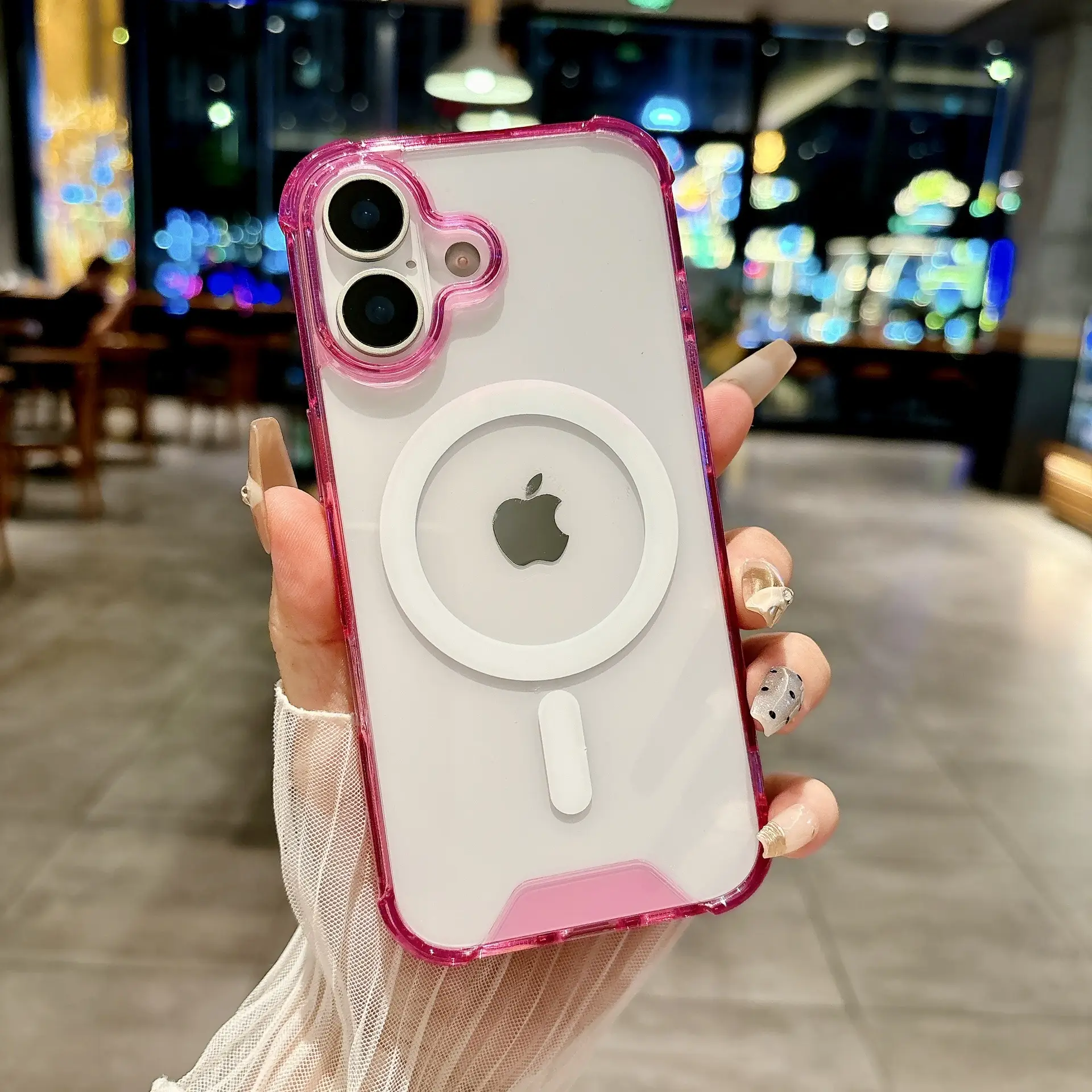 Magnetic Phone Case for iPhone 17Promax 16 Acrylic Anti-Fall — feature 37