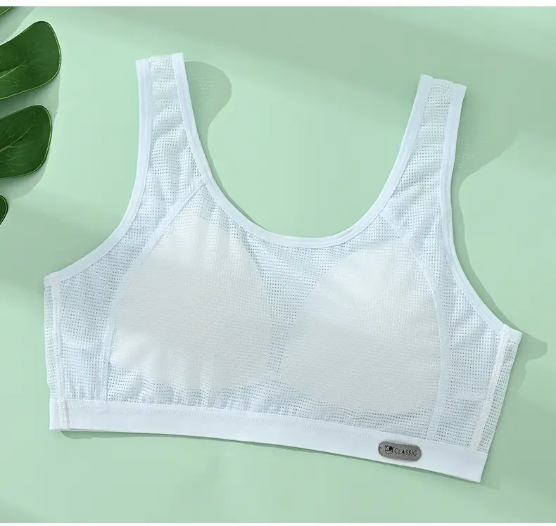 Girls Developmental Underwear Female Junior High School Students Pupil Bra Adolescent Girls Summer Sports Vest — feature 16