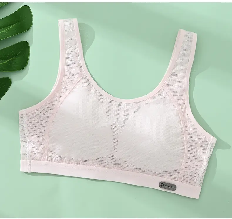 Girls Developmental Underwear Female Junior High School Students Pupil Bra Adolescent Girls Summer Sports Vest — feature 17