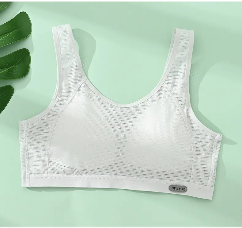 Girls Developmental Underwear Female Junior High School Students Pupil Bra Adolescent Girls Summer Sports Vest — feature 18