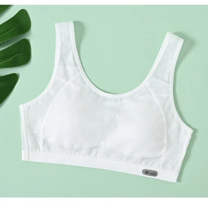 Girls Developmental Underwear Female Junior High School Students Pupil Bra Adolescent Girls Summer Sports Vest — feature 19