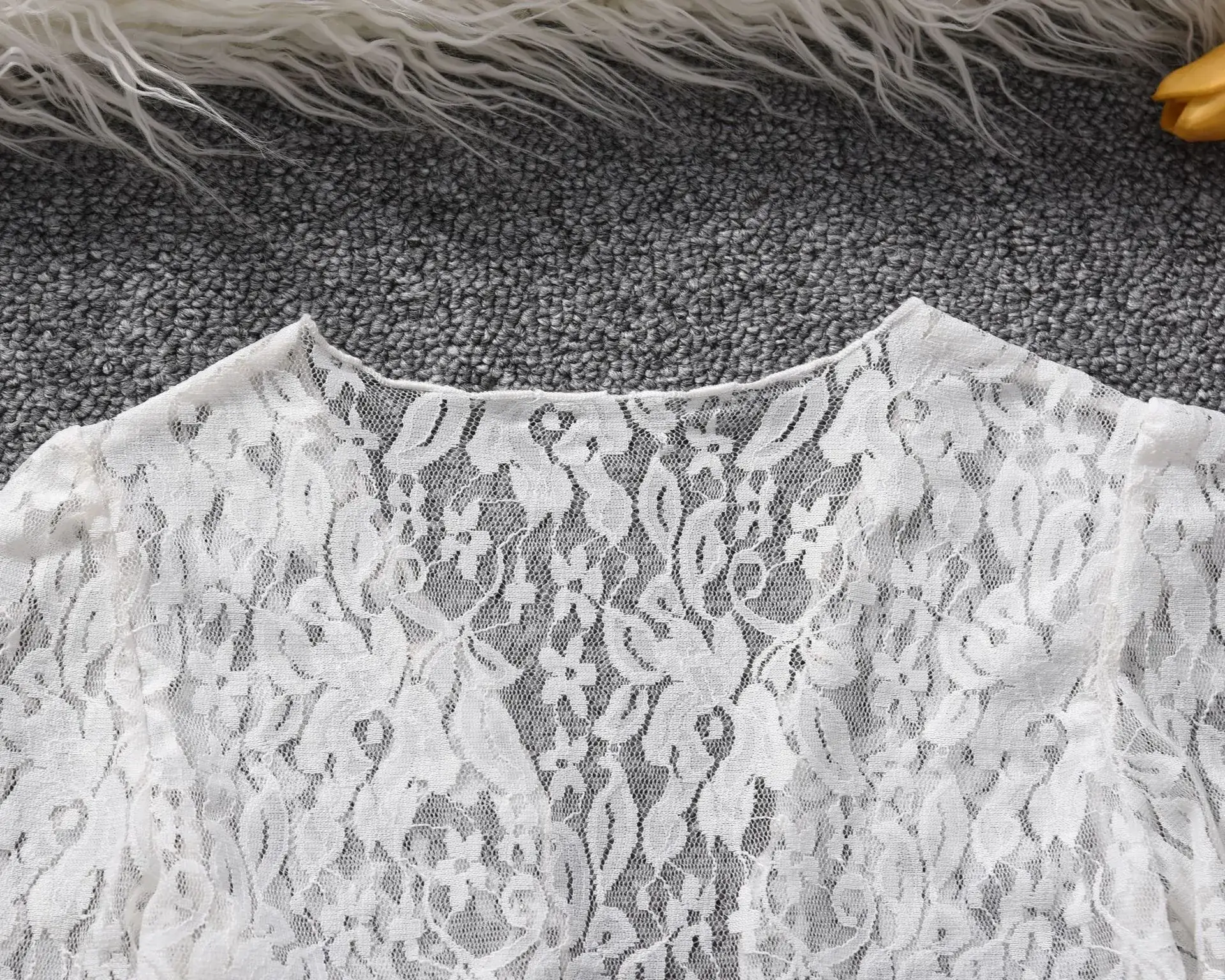 2023 Lace Sunscreen Jacket for Girls White Long Sleeve — feature 10