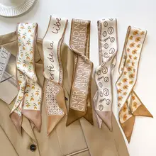 Imitation Silk Scarf Large Angle Floral Pattern — feature 3