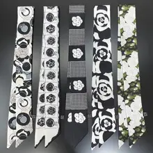 Imitation Silk Scarf Large Angle Floral Pattern — feature 31