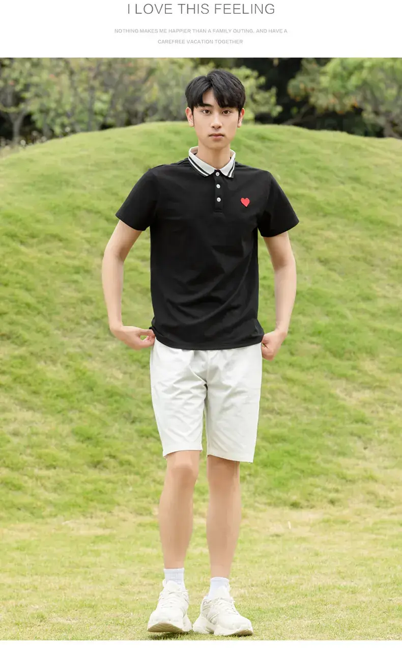 Family 3-Person Black Polo Dress Summer Outfit — feature 15