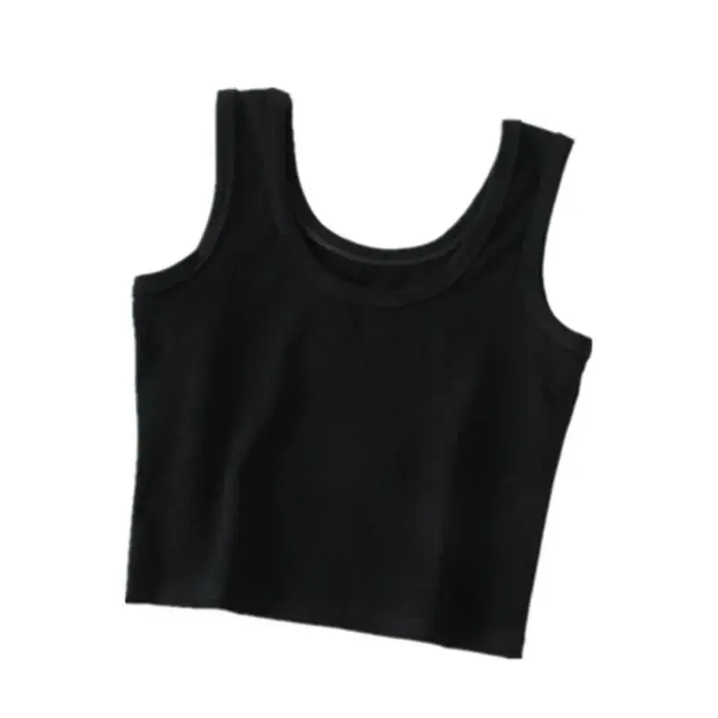 Black Exposed Navel Vest for Women Korean Style - Image 9