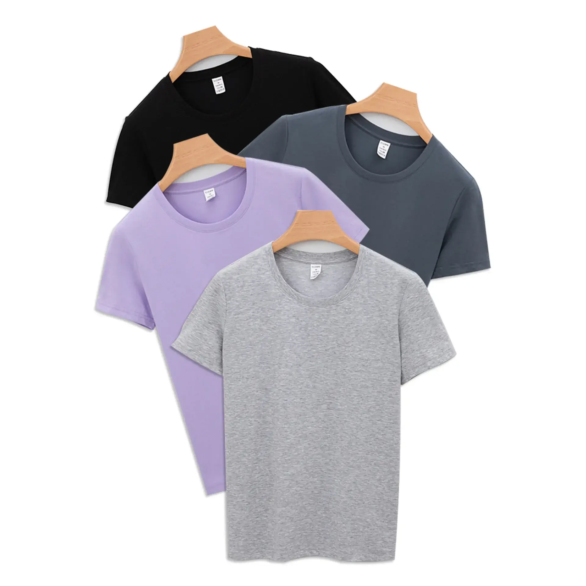 Women Cotton White T-Shirt Short Sleeve Round Neck - Image 14