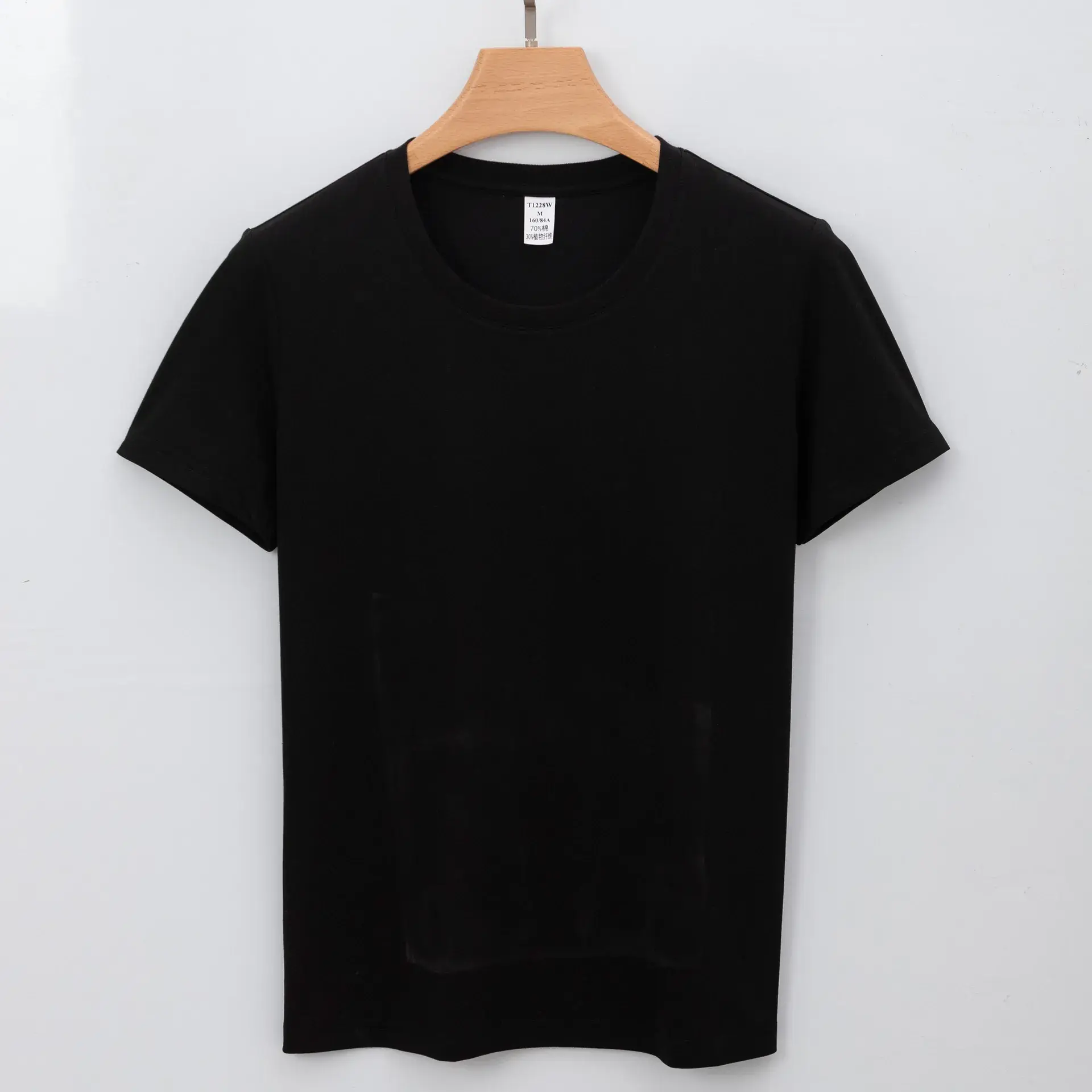 Women Cotton White T-Shirt Short Sleeve Round Neck - Image 2