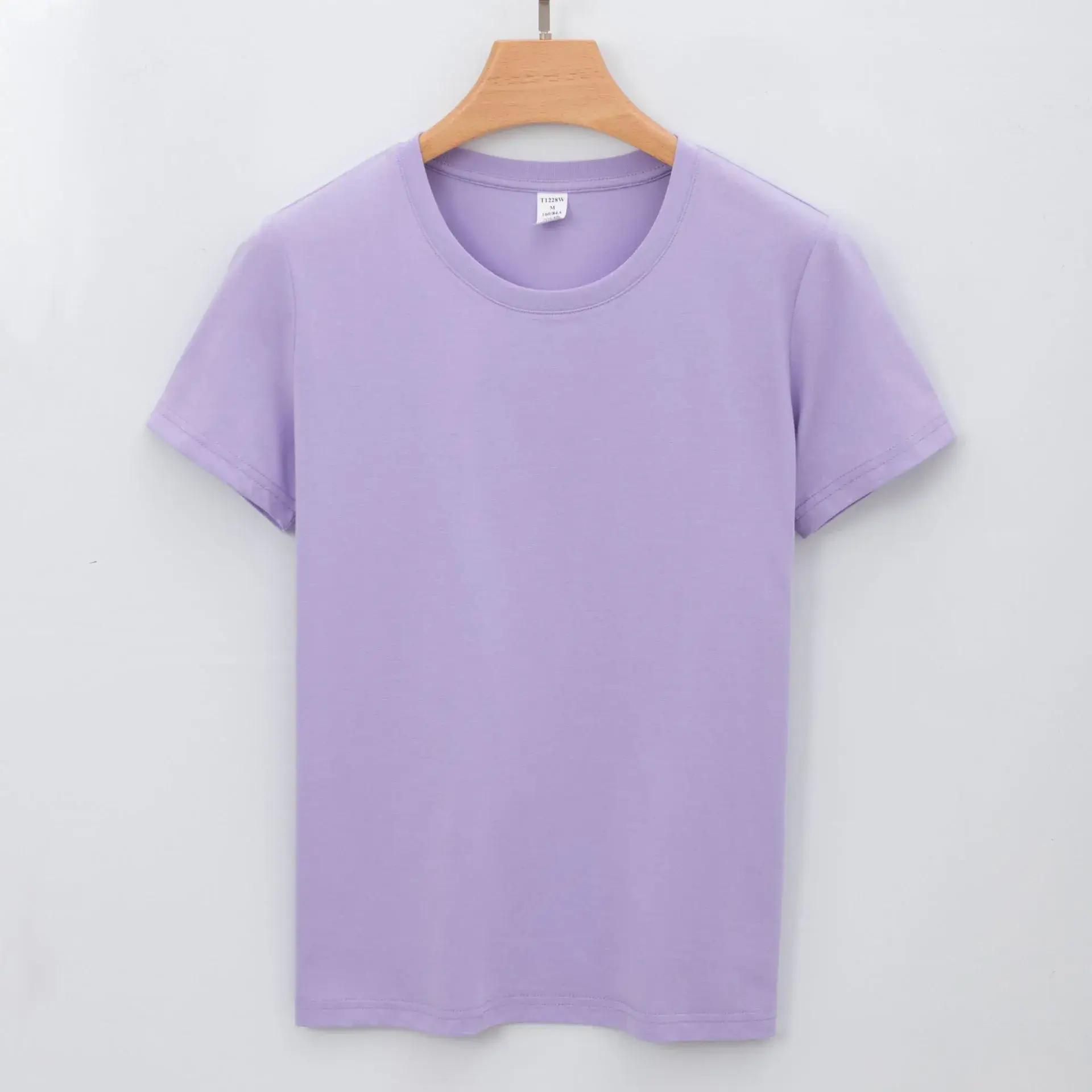 Women Cotton White T-Shirt Short Sleeve Round Neck - Image 6