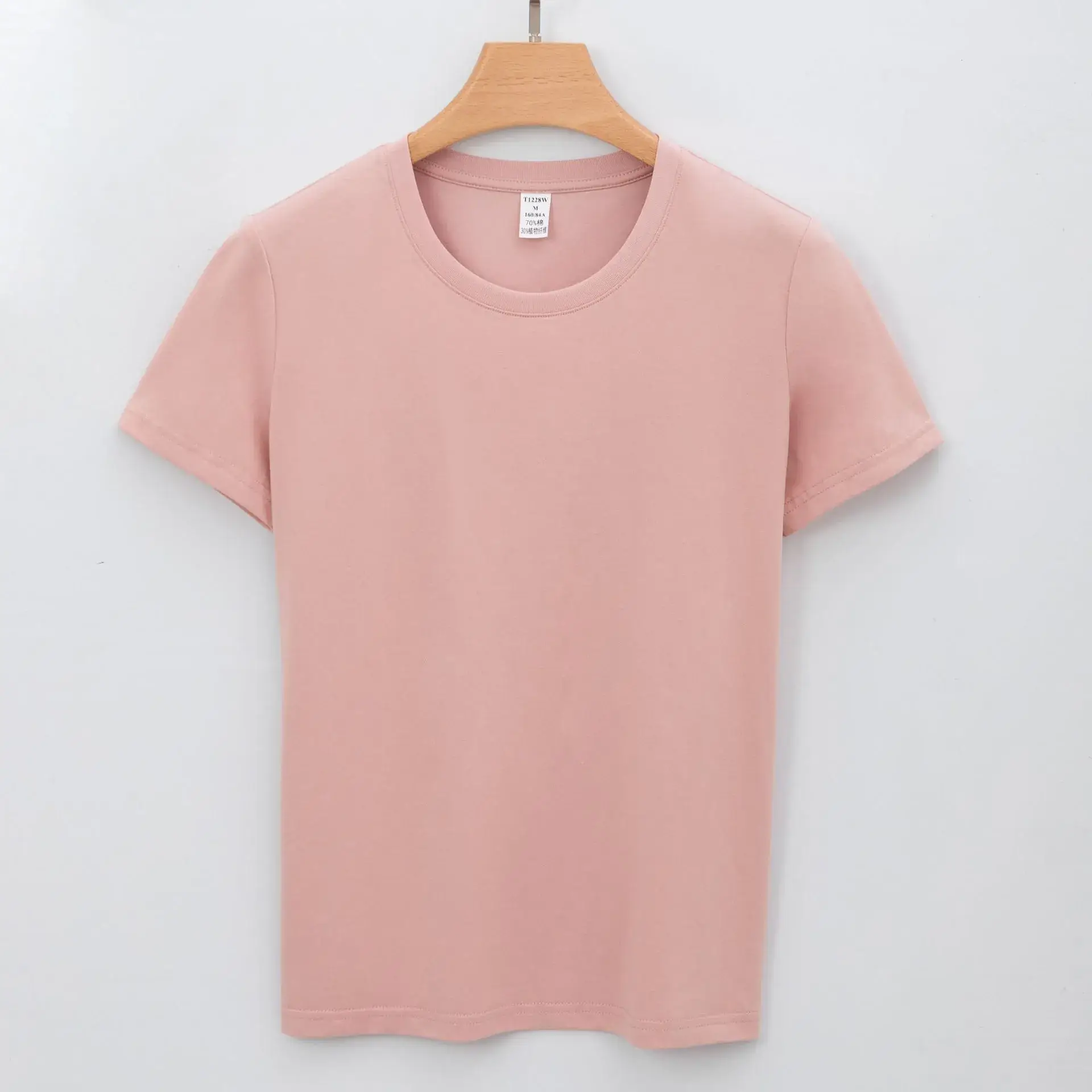 Women Cotton White T-Shirt Short Sleeve Round Neck - Image 7
